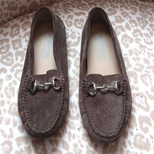 WOMENS SUEDE LOAFERS